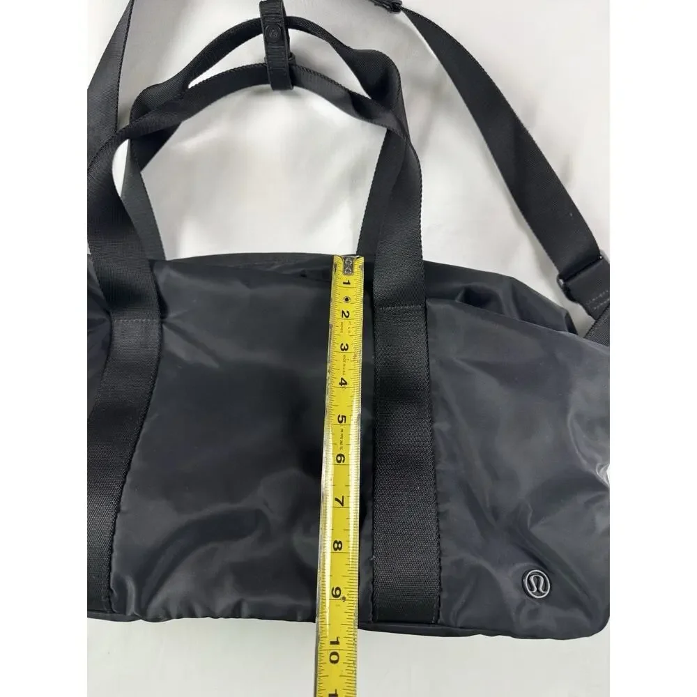 Lululemon Gym Duffle Bag Black Crossbody Double Handle